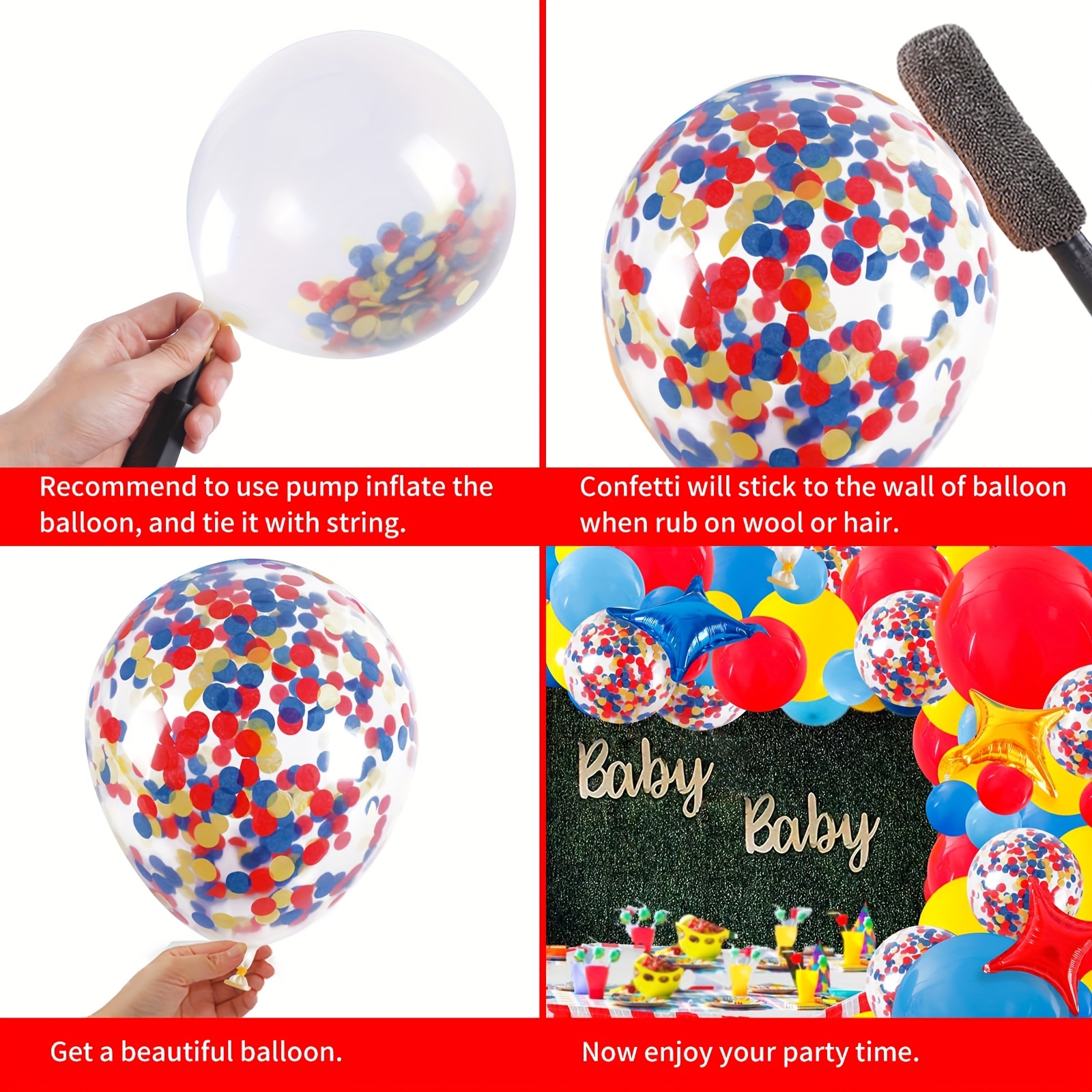 139Pcs Carnival Circus Balloon - Party Games Easy のレビューと価格