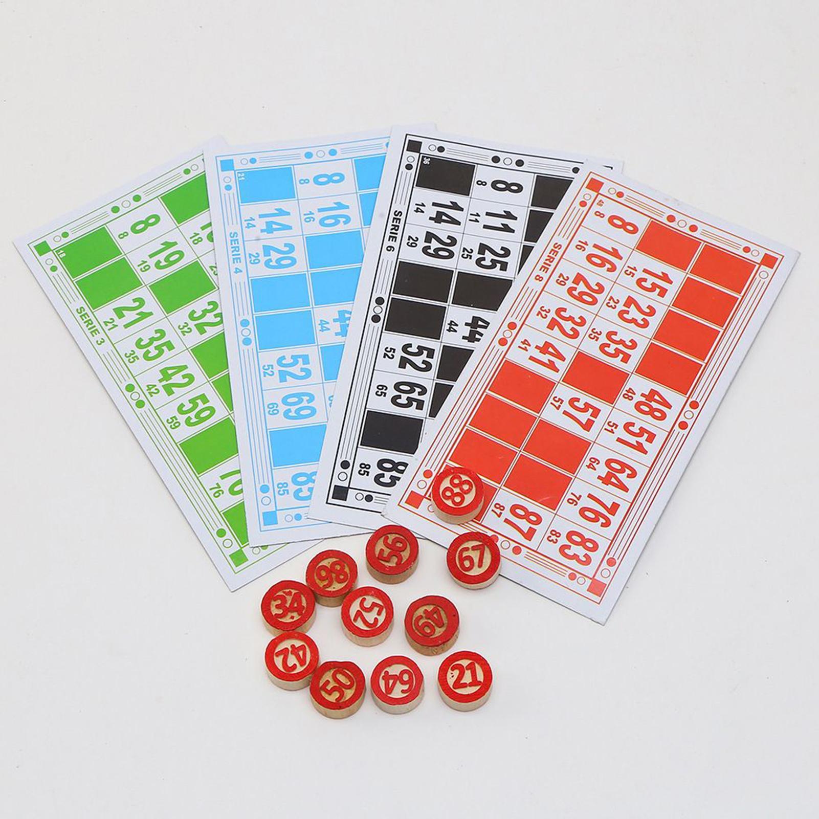 Bingo Card Game Wooden Funny E - Play Friends Party Games のレビューと価格