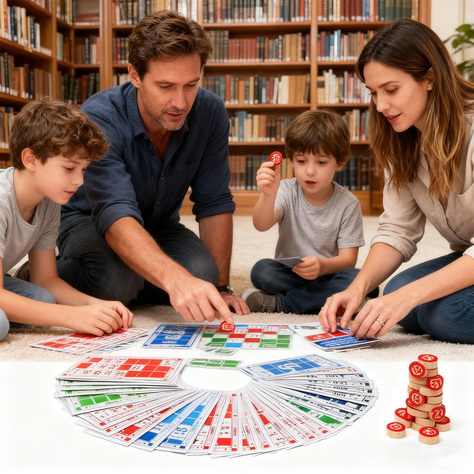 Bingo Card Game Wooden Funny E - Play Friends Party Games のレビューと価格
