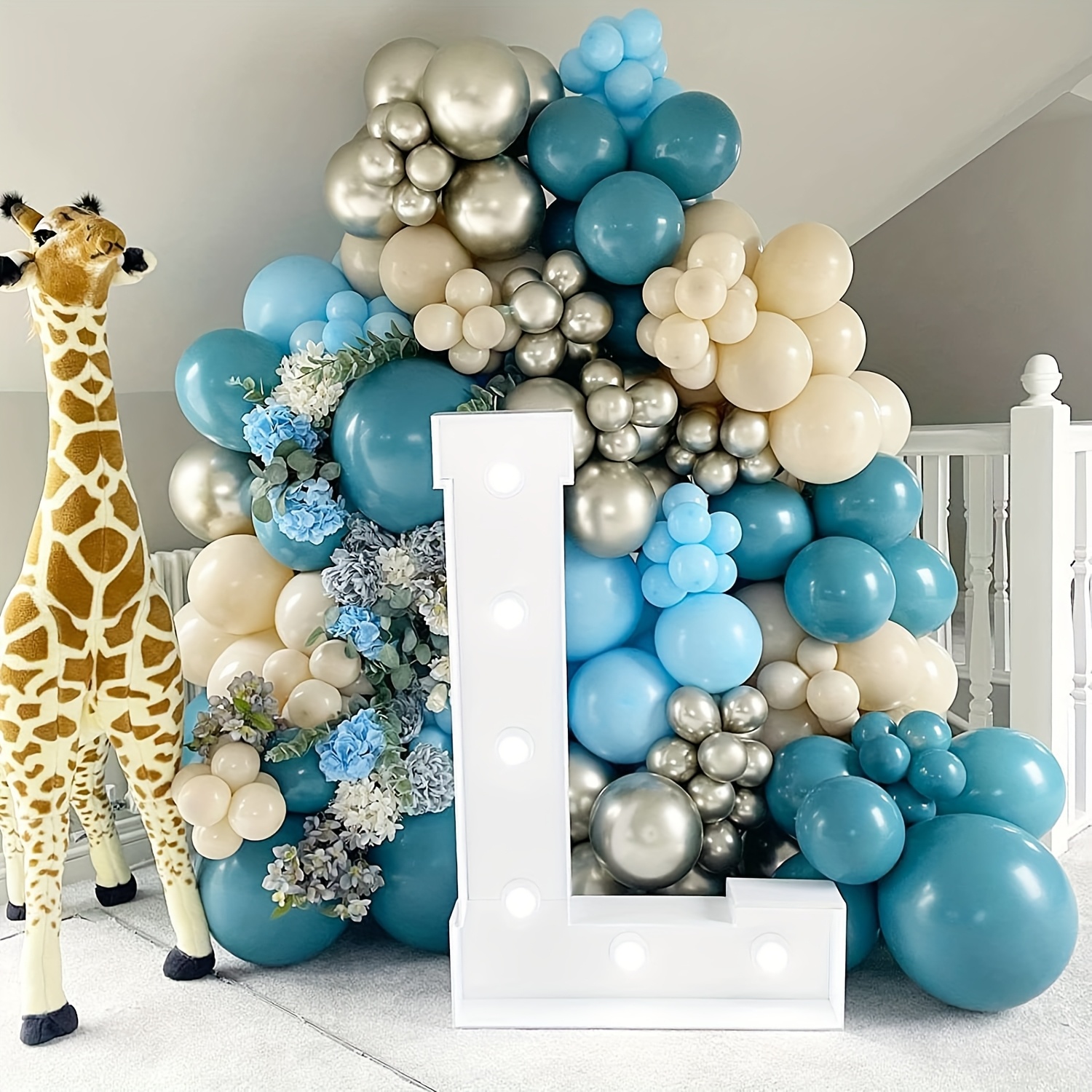 136pcs Pastel Dusty Blue Ballo - Party Games Easy のレビューと価格