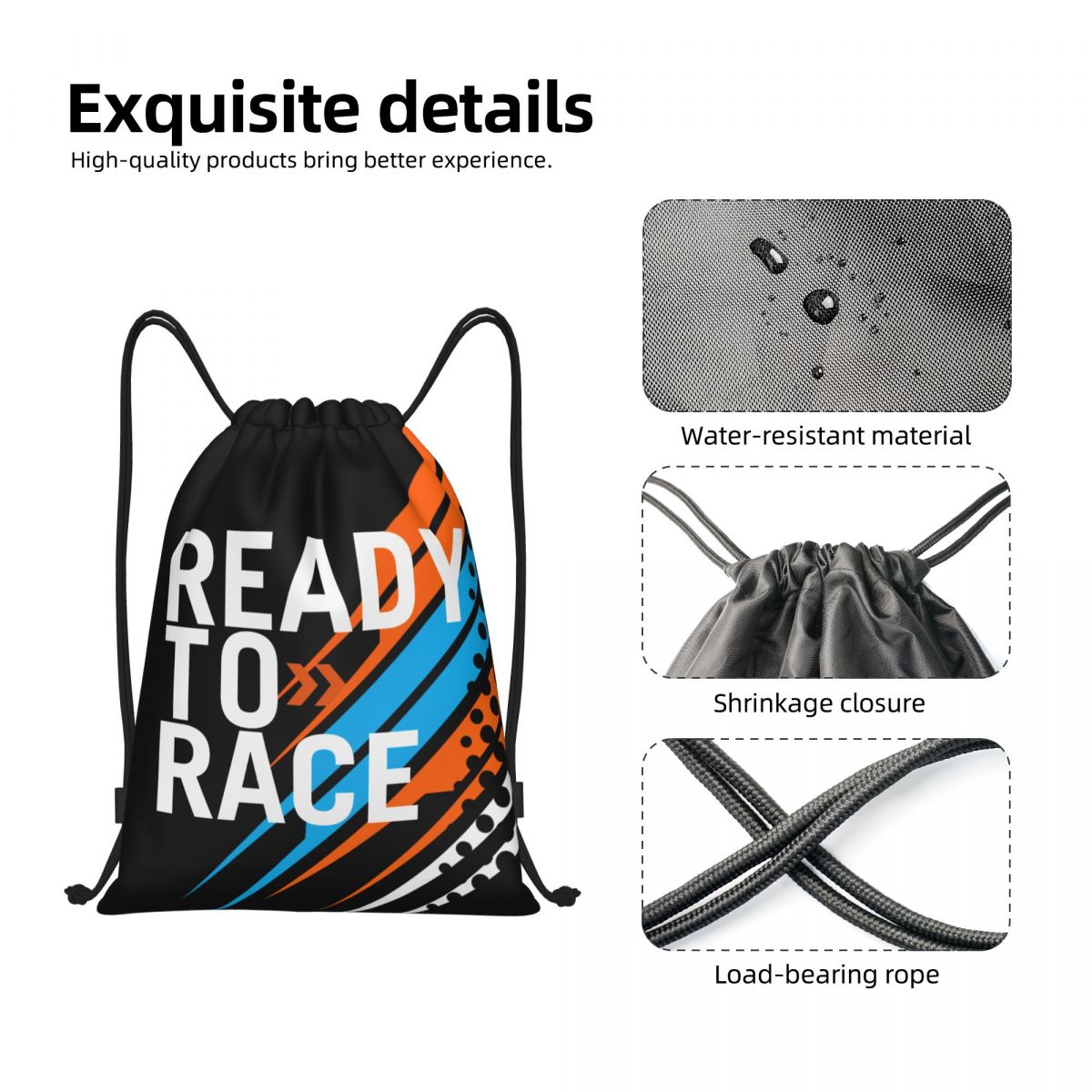 Ready To Race Drawstring Backp - Sack Race Bag のレビューと価格