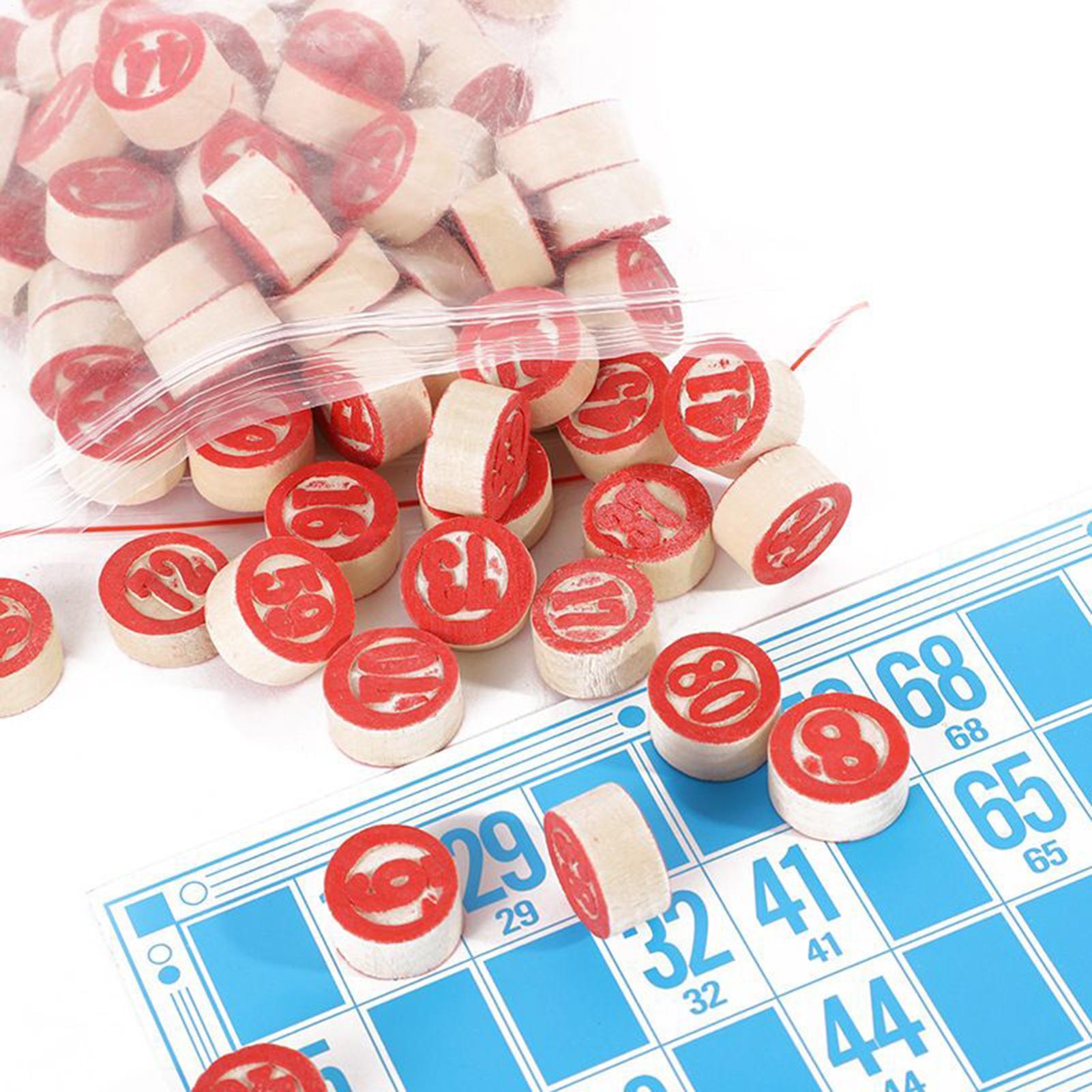 Bingo Card Game Vintage Wooden - Play Friends Party Games のレビューと価格