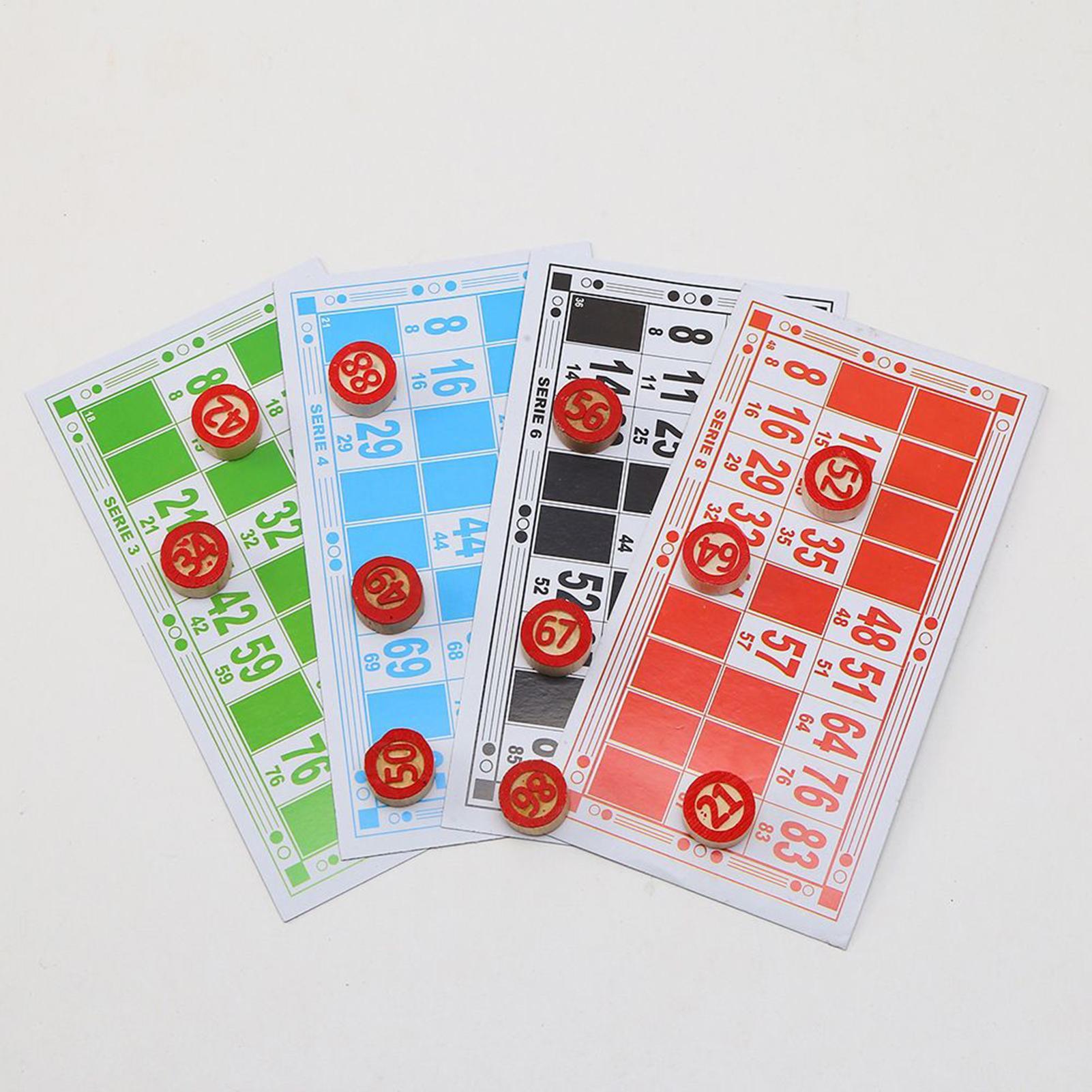 Bingo Card Game Vintage Wooden - Play Friends Party Games のレビューと価格